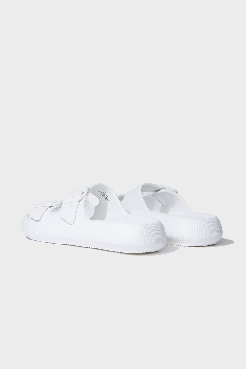 DeFacto White Woman Woman High Sole Double Banded Eva Slippers Casual - Image 3